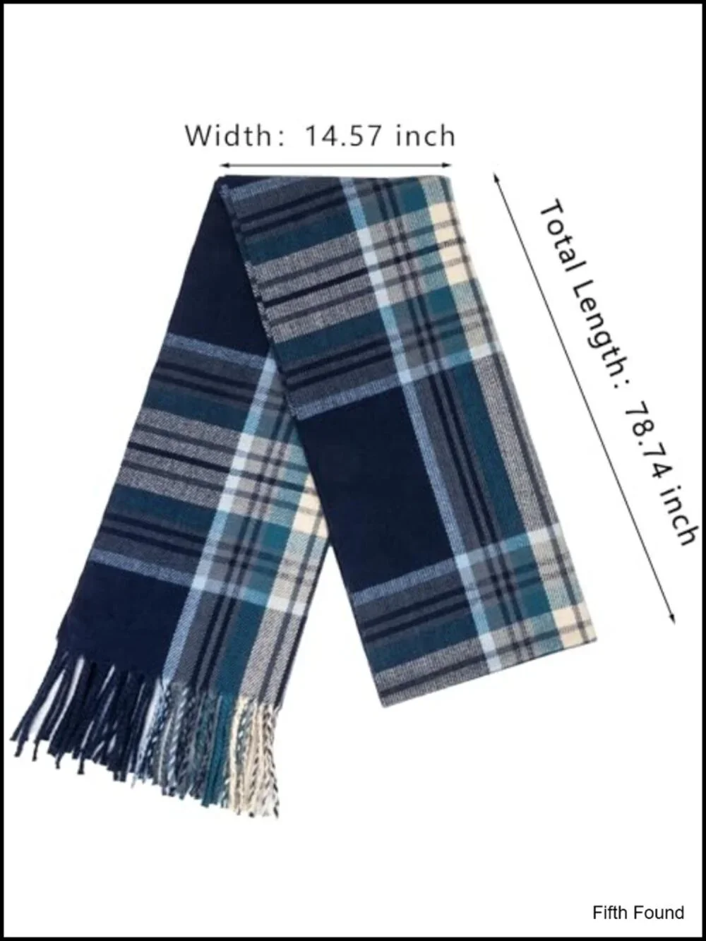 Unisex Classic Tartan Plaid Winter Scarf Warm Soft Wrap Tassel Shawl